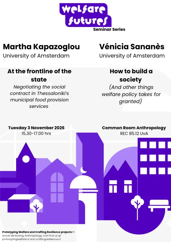 Welfare future seminar by Martha Kapazoglou and Vénicia Sananès